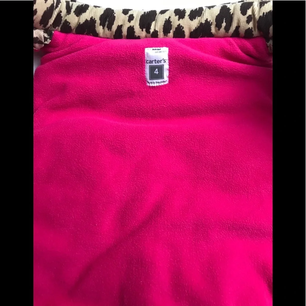 CARTERS Leopard Vest Flamingo and  shorts SONOMA 4